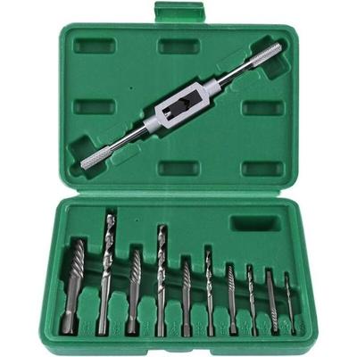 Kit D'extracteur De Vis - AIMOONSA - 11 Pièces - Forets HSS - Extracteurs À Spirale Gauche - Mandrin De Maintien