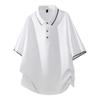 Short Sleeved T-shirt Men's Summer Loose Top Short Sleeved Polo Shirt