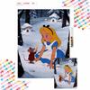 Themed Diamond Painting Kit Handmade diy5D Home Decoration Gift Alice and Mouse In Winter Wonderland Scene