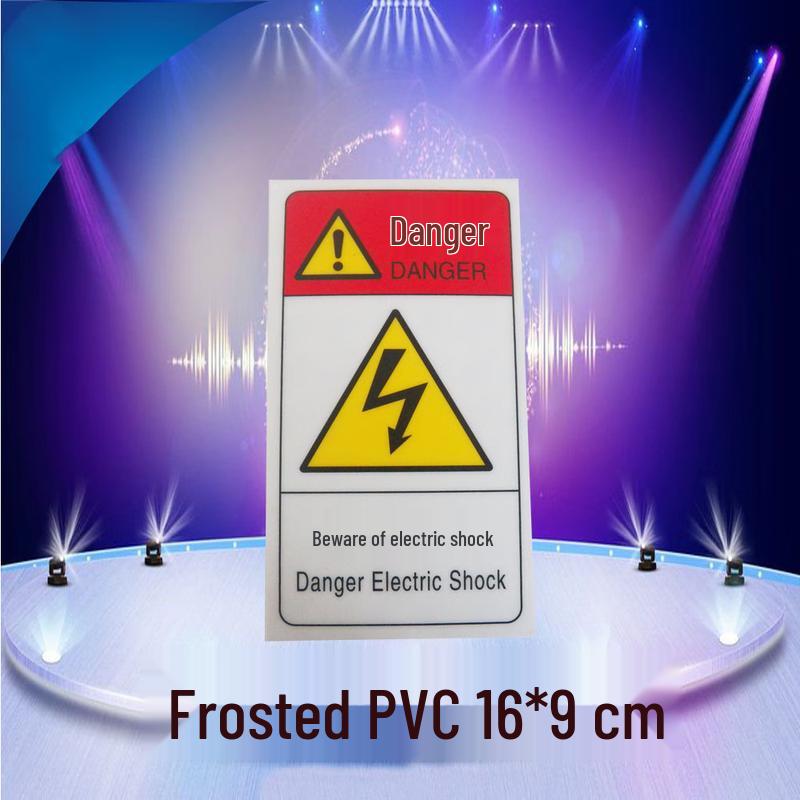 Caution Electric Shock Warning Sign