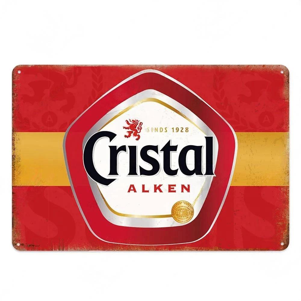 Vintage Beer Brand Sign Metal Tin Plaque Metal Poster Decorative Plaque Home Decor Man Cave Bar Pub Workshop Wall Decoration