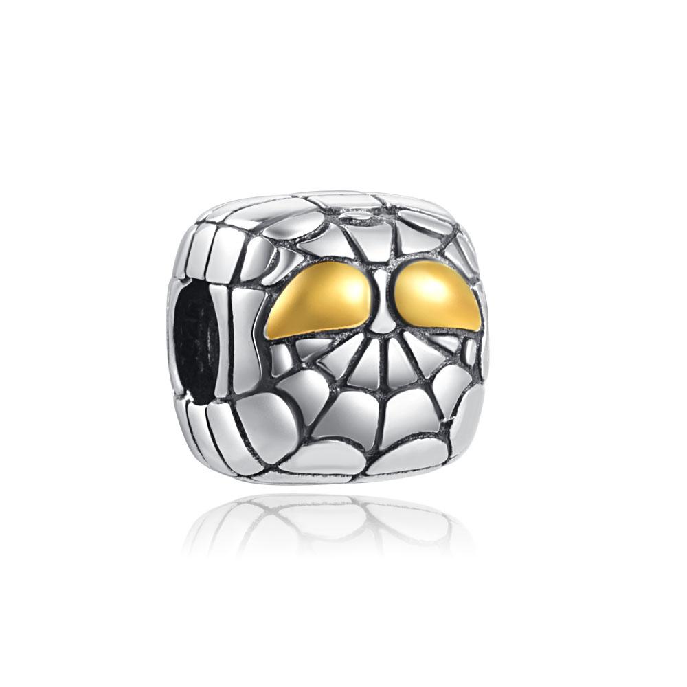 New Copper Skull Extraterrestrial Charm Of Ley Chain Bead Fit Original Bracelet Accessories Diy Women Jewelry