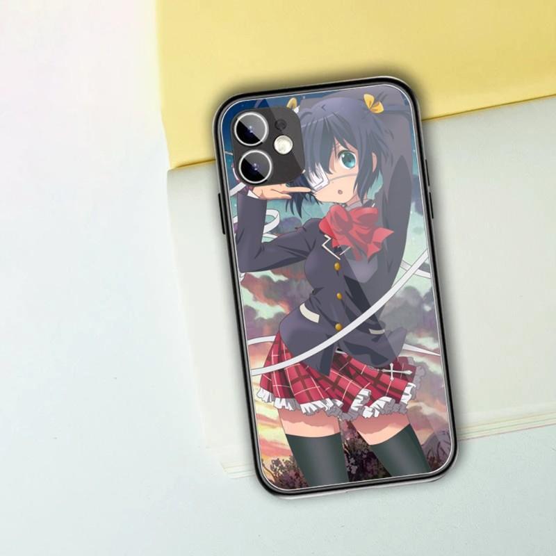 Demo Koi Ga Shitai Handyhülle für IPhone 14 13 12 11 XS X 8 7 6 Plus Mini Pro Max SE 2022 Schwarz PC TPU Glas Handyhülle