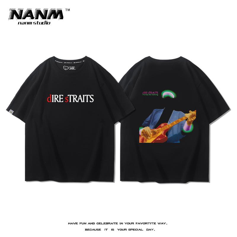 Blues Rock Hiphop Print 100 Cotton Men Women Tshirt Summer Autumn Daily Outdoor Sports Party Casual Loose Street Shortsleeve