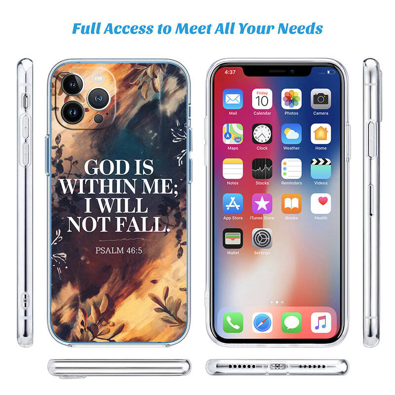 MH21 Bibelvers Jesus Hülle für Motorola E7 G6 G7 G8 G9 Plus Power Play G10 G20 G04 E30 E40 E22 E20 E13 E15 G22 G23 G05 G75 G35 G55