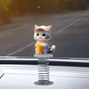 Dashboard Figures For Cars Center Console Decorations Cat Shape Vehicle Interior Ornament 2D Acrylic For Bookshelf RV Desk