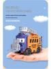Children's Transforming Cartoon School Bus Engineering Vehicle for Ages 3-6