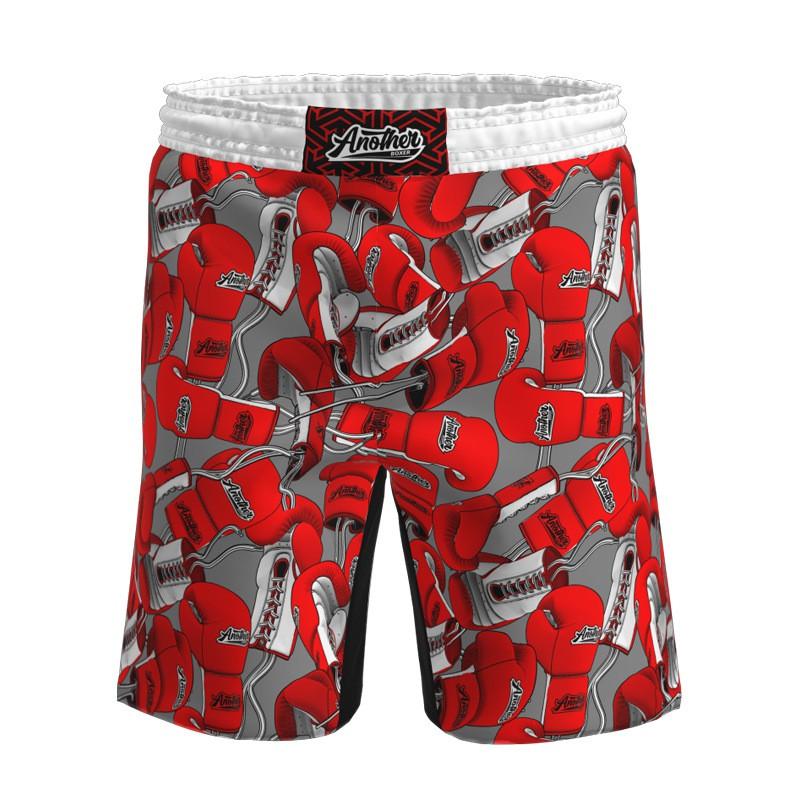 Mens MMA Shorts 4-Way Stretch Grappling BJJ Training Fighting Competition