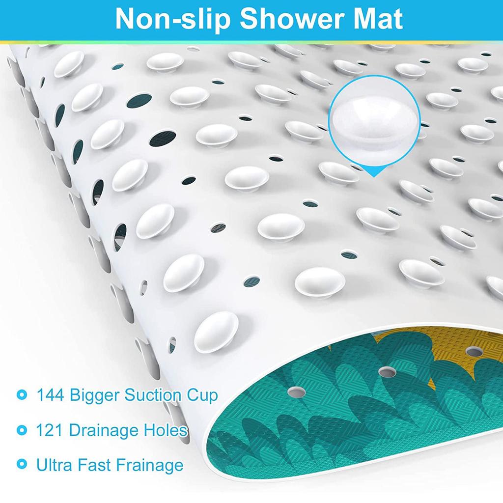 PVC Cartoon Non-Slip Bathtub Mat for Kids - Creative Bathroom Floor Mat