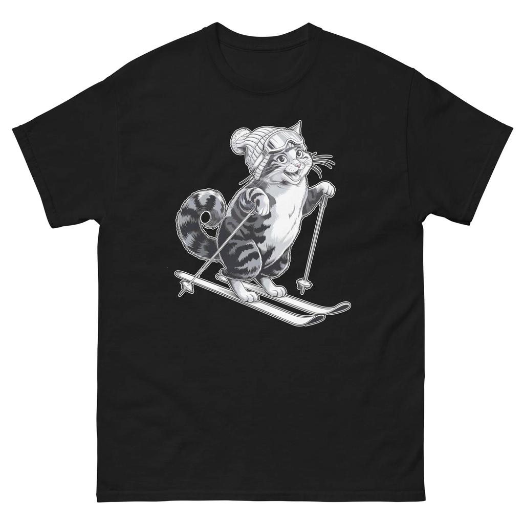 Tonkinese Cat Skiing Fun Ski Skier Shirt T-Shirt