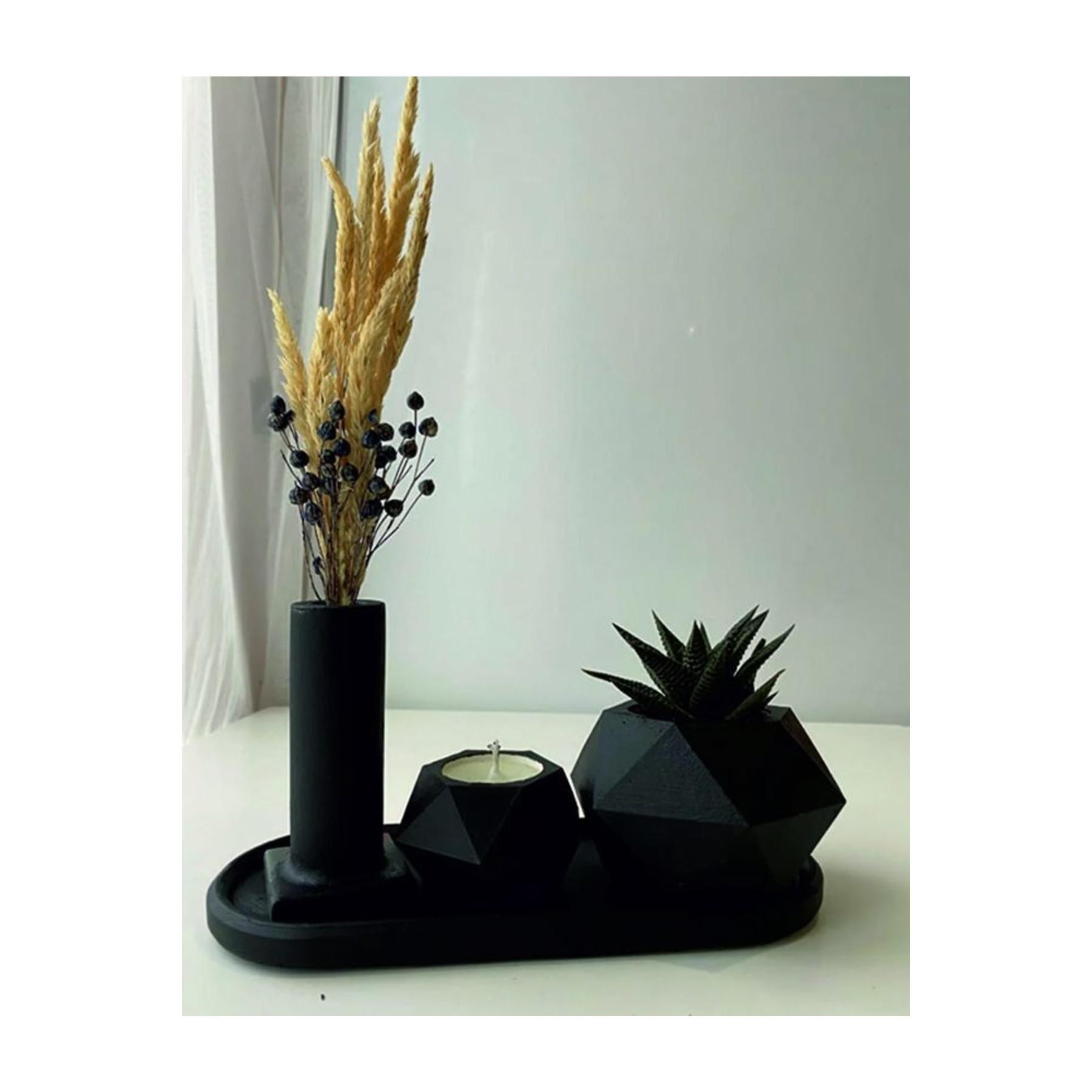 

FLQUE Подарочный декоративный цветочный горшок Подсвечник Набор цветочных горшков Кубический набор