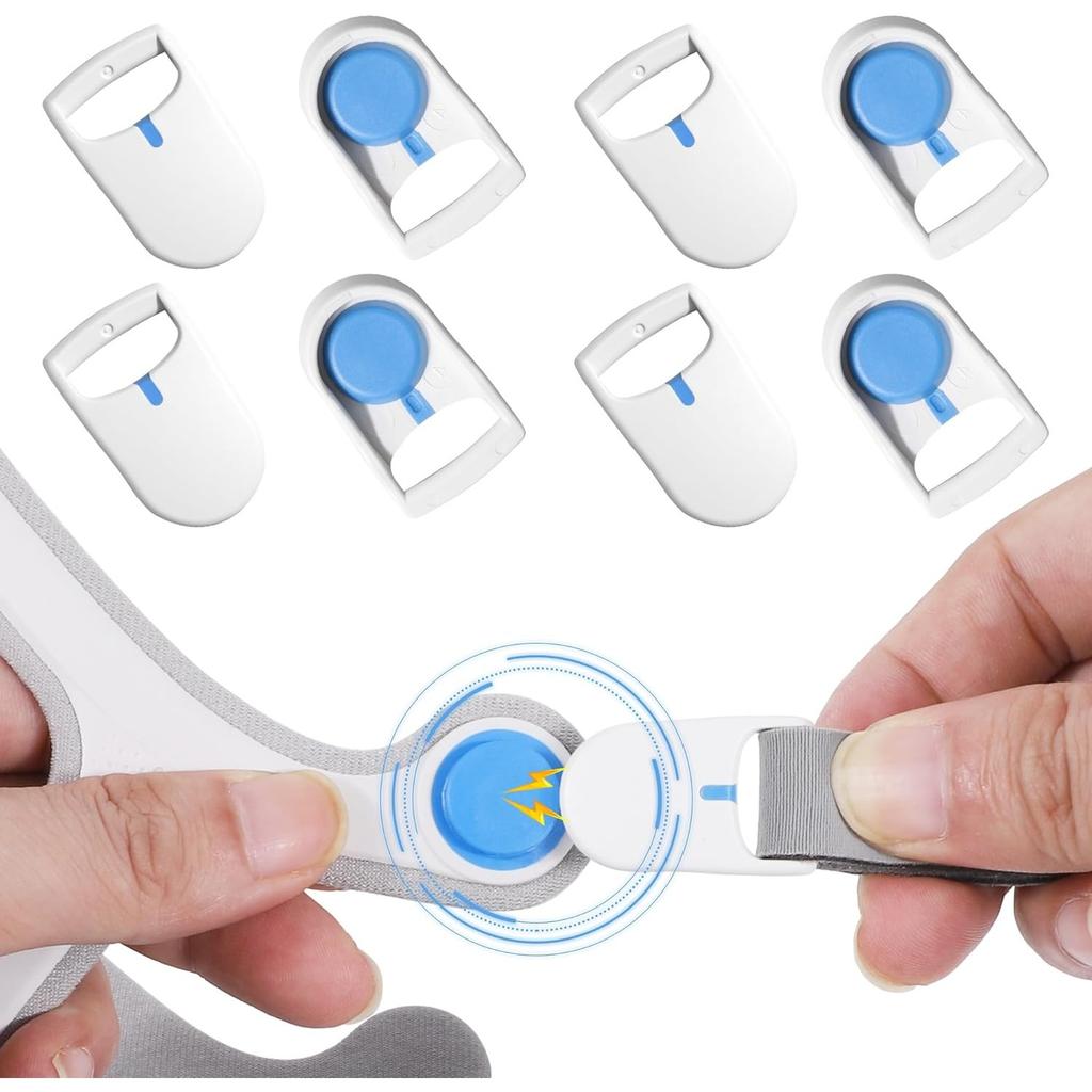 Başlık Klipsleri, AirFit/AirTouch F20 F30 N20 F30i F40 N10 Maskeleri ile Uyumlu Pozitif Basınçlı Manyetik Başlık Klipsleri, 4 Çift