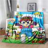 Cute Anime DR S-Slump A-Arale Blanket Super Soft Cartoon kawaii Blanket for Travel Bedding Couch Sofa Bed Blanket Birthday Gift