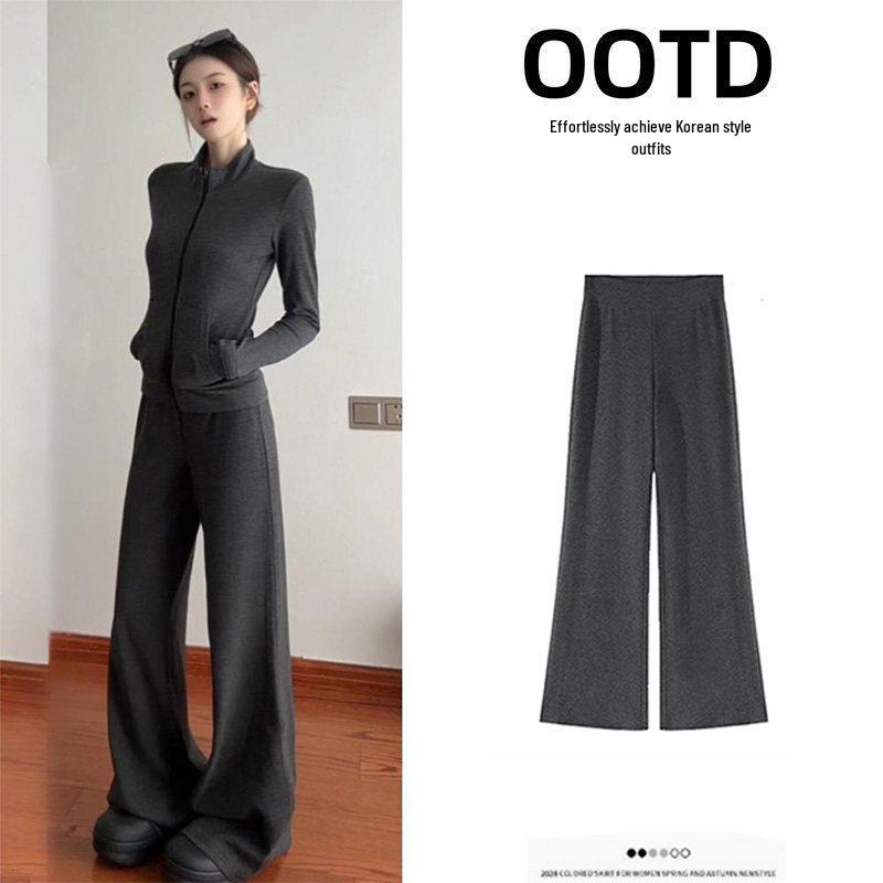 Women s Striped Casual Suit - Spring 2026 Korean Style, Old Money Look, Light-Colored Intellectual Outfit XL