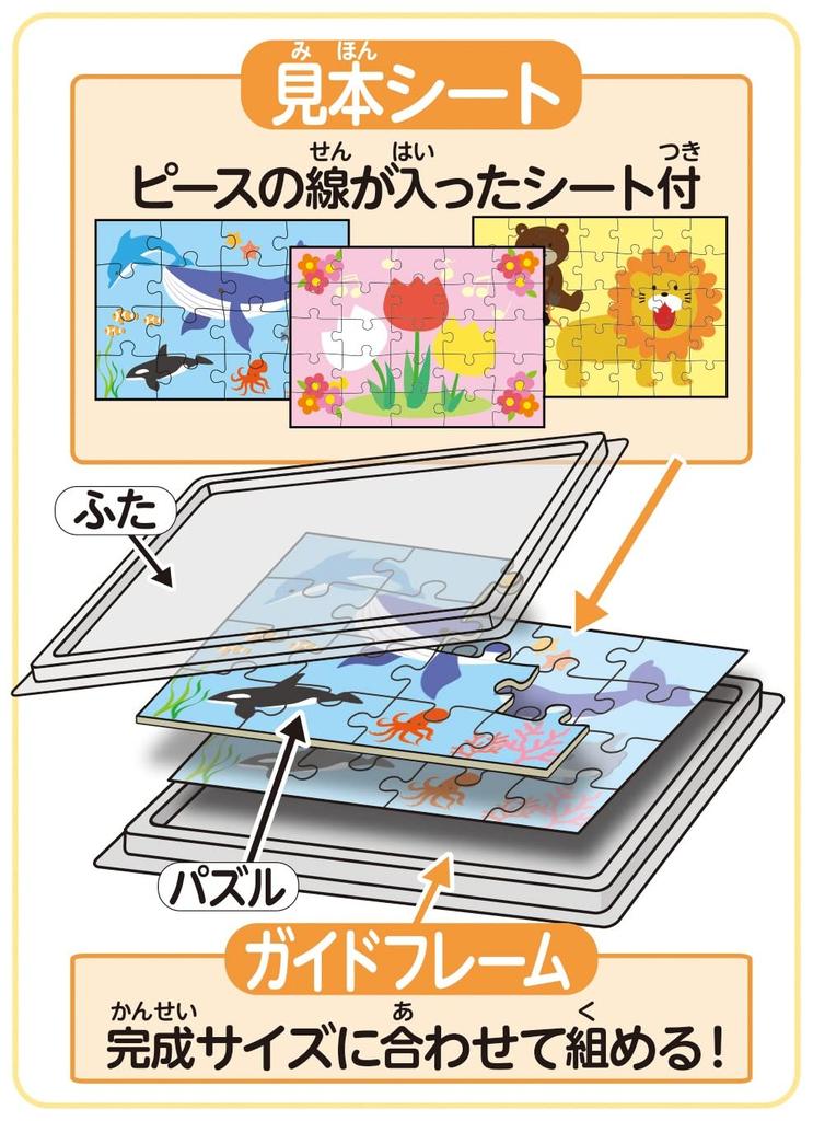 Epoch Jurassic Resurrected Dinosaurs Pussel x 3 Pusslet innehåller provark och guide Ålder 3 och EPOCH World (72/81/96 stycken) Barns (18,2 25,7 cm)