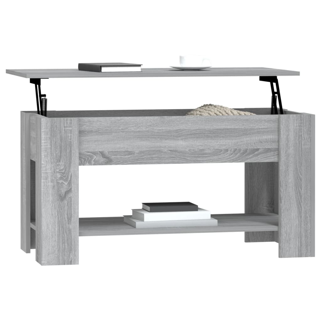 Coffee Table, Grey Sonoma Oak, 101x49x52 Cm