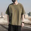Pure Cotton Retro Loose-Fit Basic T-Shirt, Short-Sleeved Casual Style