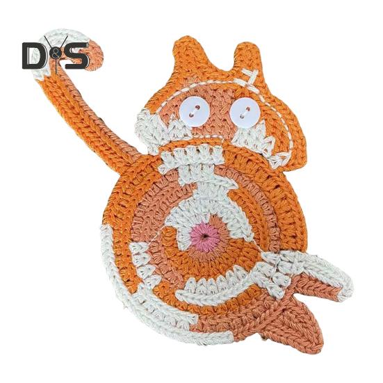 

Подставки под стаканы для напитков Подставки под кошачьи попы Подарки для любителей кошек Забавные плетеные креативные подставки Милая подставка под кофе Защитная накладка на столешницу для чашек и кружек оранжевый