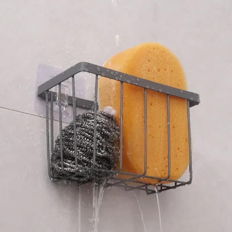 Kitchen Sink Drain Rack Organizer Stainless Steel Self-draining Sink Shelf Soap Sponge Holder Dishcloth Towel Rack Filter Basket