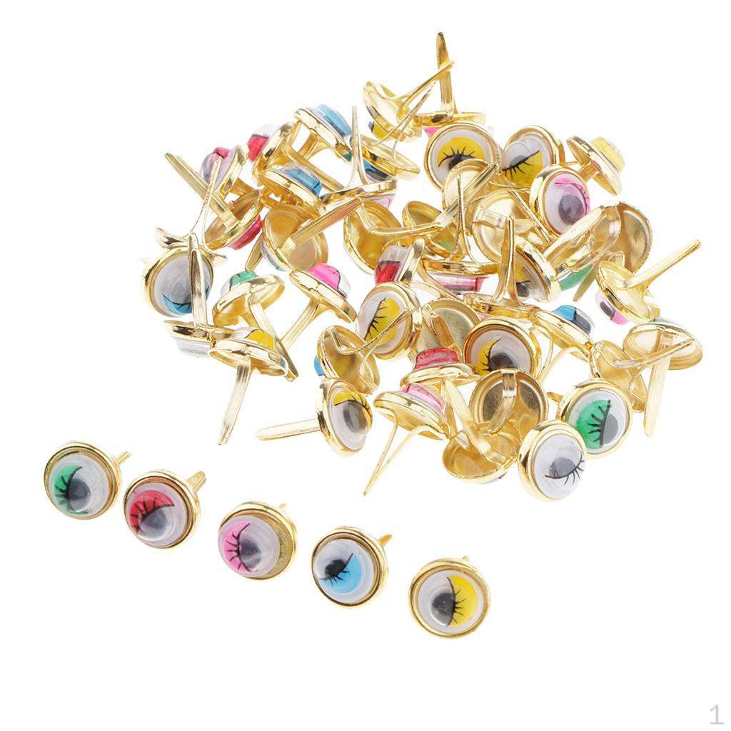 Fasteners, Multi Color 6 Styles to Select