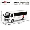 1/32 Scale Alloy Bus Model Toy with Sound and Light - Pull Back Action, Cake Decoration 