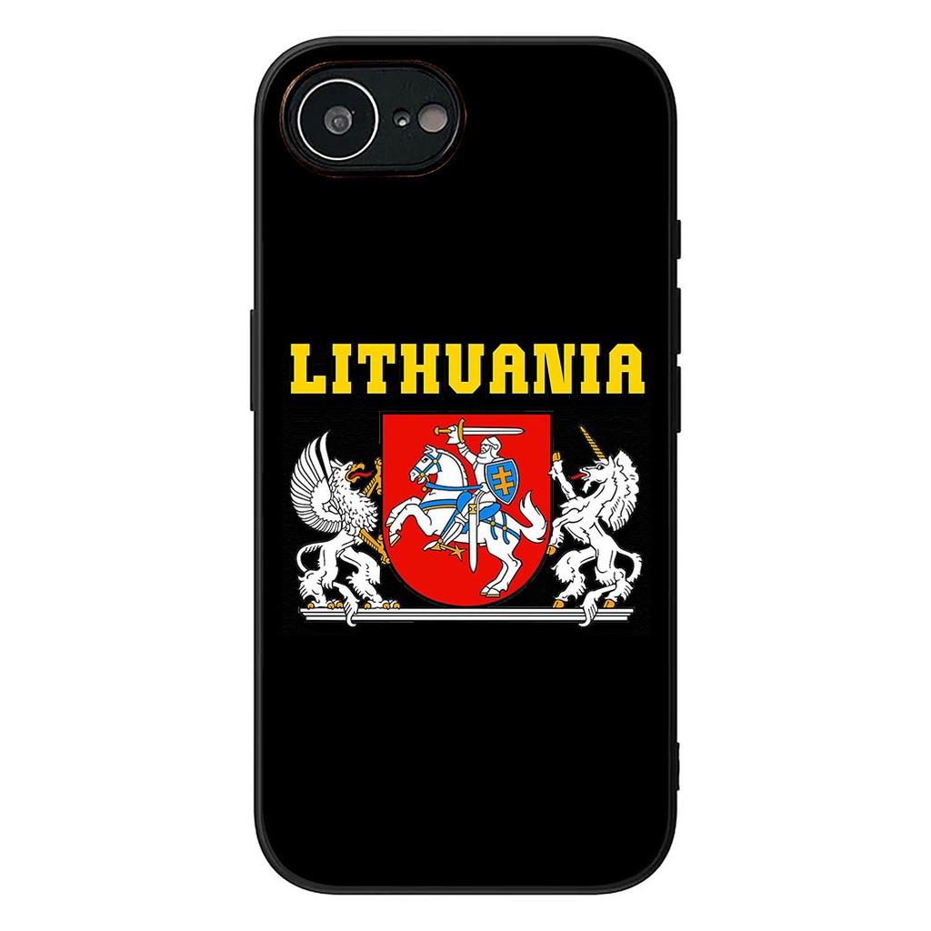 Litauen Flagge Schutzhülle für Apple iPhone 16 17 Air 14 15 Pro Max Plus 16+ 16E 14+ ProMax Handyhülle