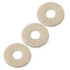 Black & White Felt Pads for Brass Instruments - Set of 10 (Trombone, Horn, Cornet, Trumpet)