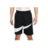 Nike Colorblock Large Logo Print Elastic Waist Casual Shorts Men Bottoms Black DQ1169-010