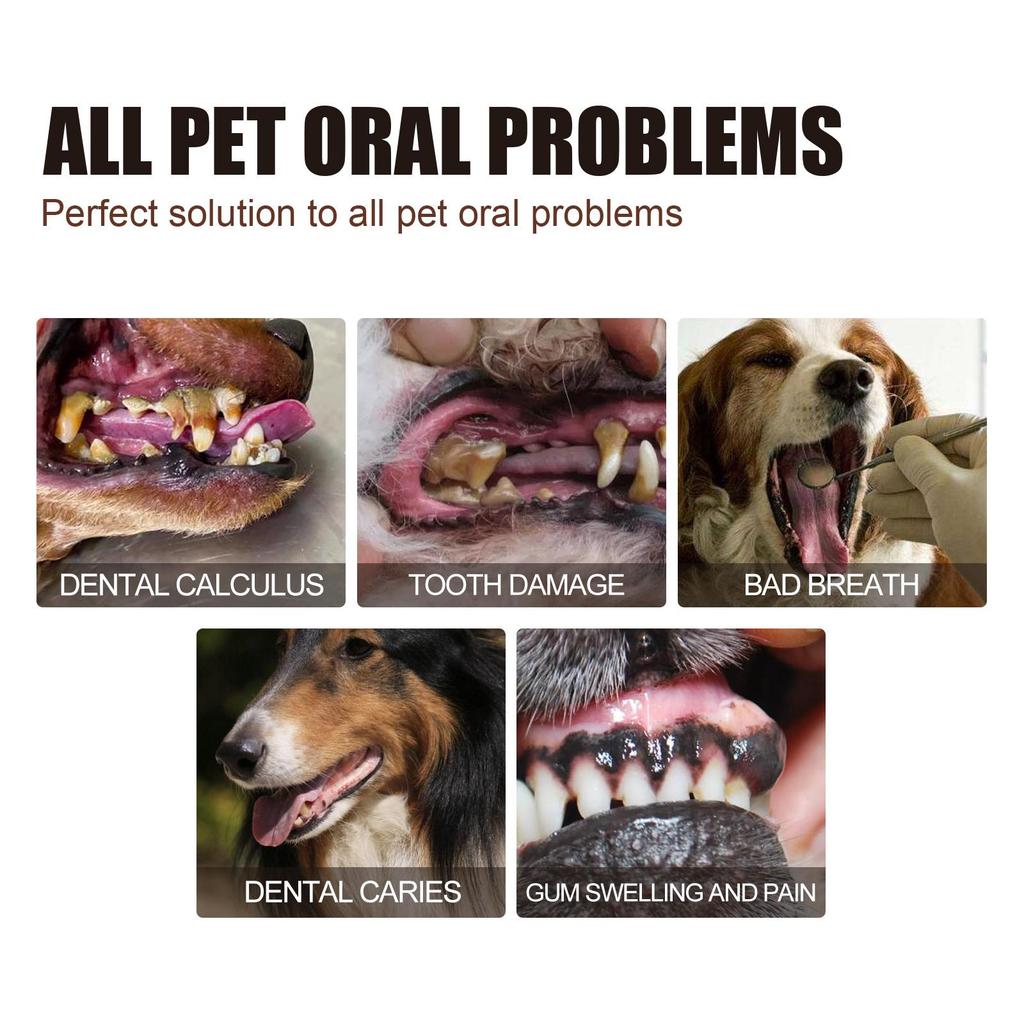 Yegbong Pet Dental Cleaning Spray, Cat and Dog Teeth Cleaner and Deodorizer, Removes Bad Breath and Freshens Breath for Cats and Dogs, 30ml/box
