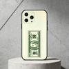 Q-Q version vector banknote Phone Case For iPhone 17,16,15,14,13,12,11 Plus,Pro Max,SE4Soft Silicone Black Cover