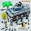 Nieuwe en nieuwe producten militaire basis Tijger zware tank bouwstenen late type Tweede Wereldoorlog militaire serie educatieve montage