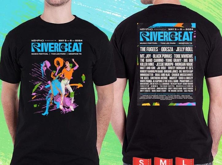RIVER BEAT MUSIC FESTIVAL 2024.RIVER BEAT FESTIVAL.BLACK TSHIRT U ShirtT Shirt