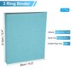 PATIKIL 3-Ring Binders, A4 Size, Set of 2, Sky Blue, for Business, Home, and Classroom Use
