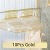 10Pcs Non-marking Transparent Glitter Hangers Non-slip Clothes Drying Rack Laundry Hanger  Wardrobe