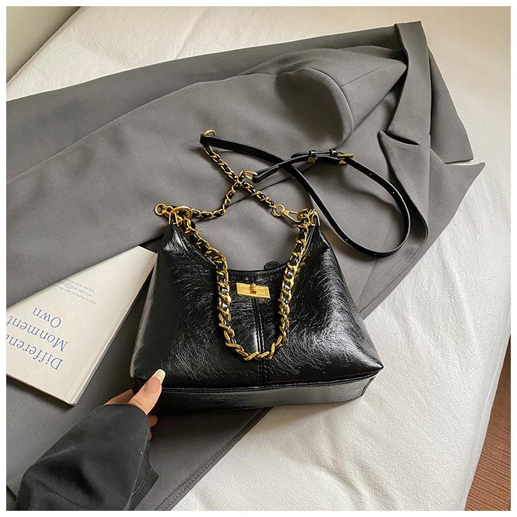 Modische und einfache Tasche, Retro-Umhängetasche, Ketten-Achseltasche