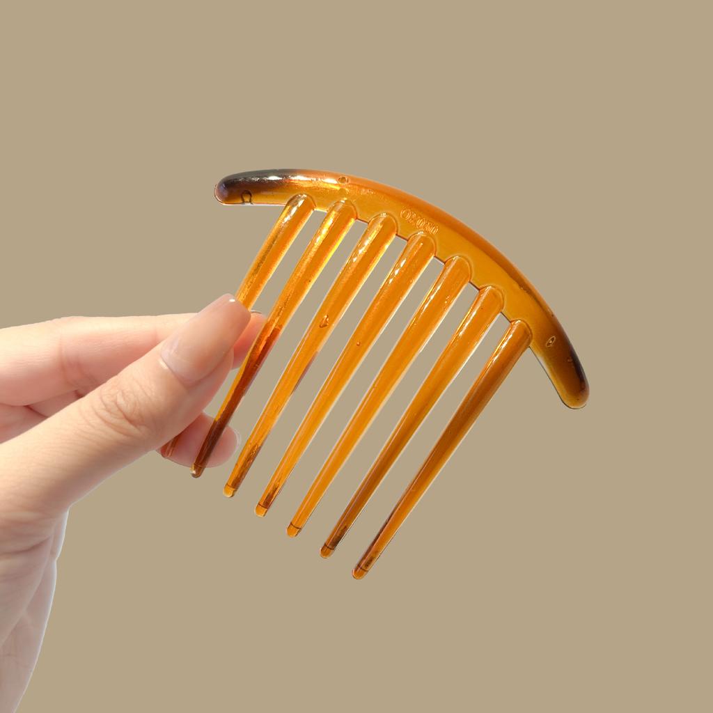 Black 7 Teeth Hair Combs Jewelry Charm Women Retro Simple Leopard Hairpin Hair Clips Barrettes Fashion Headwear Hair Accessories