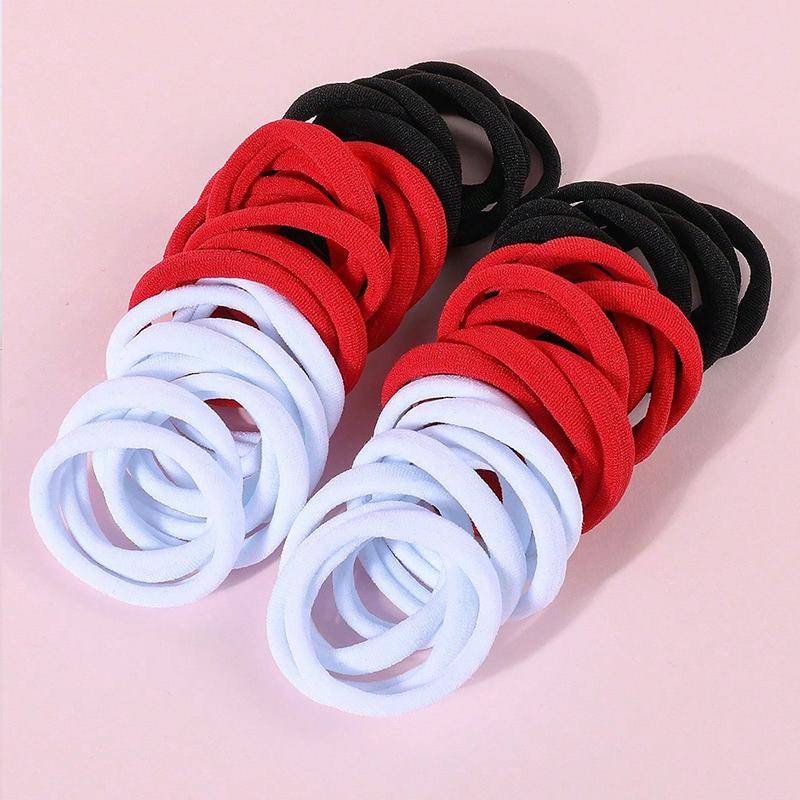50Pcs/Set Girls Colorful Nylon Elastic Hair Bands Women Rubber Bands Headband Scrunchie Kids Ponytail Holder Hair Accessories