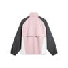 Li-Ning Windproof Water-Repellent Color Block Letter Print Loose Collar Zip Sports Jacket Unisex Jacket Light-Pink AJDT741-2