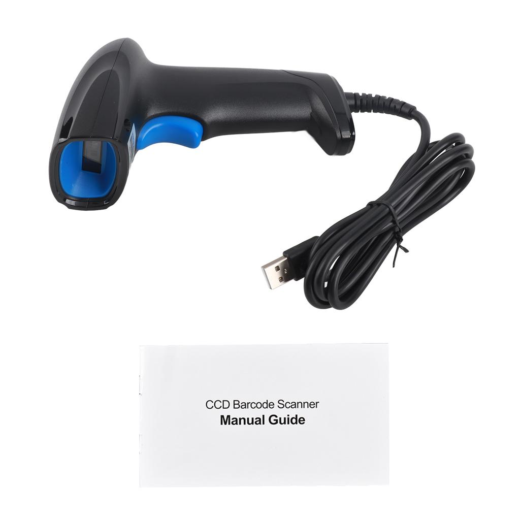 Handheld CCD Barcode-Scanner Automatischer USB-Kabelgebundener 1D Barcode-Scanner Reader für Mobile Zahlungen Computerbildschirm Scan