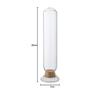 POSH LIVING Seed Bottle Cylinder, Clear, Size: Approx. W7 D7 H25 22716