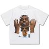 2026 Men Women Asap Rocky American Hip Hop Vintage Print Fashion Loose High Street Wash Heavy Cotton Short Sleeve T-shirt
