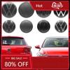 For VW 2Pcs ABS 139mm 110mm VW Polo Car Front Logo Grille Badge Trunk Badge For Volkswagen Polo 6 2019-2024 Car Repla Zq8
