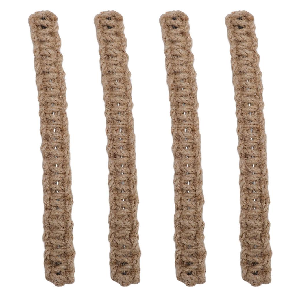 4pcs Jute Curtain Tiebacks Curtain Rope Lightweight Decorative Curtain Holdbacks for Cottages Sunroo