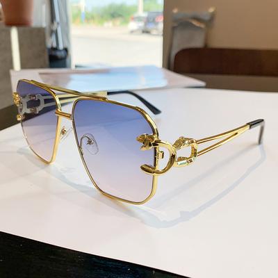 Multilateral Toad Glasses Male And Female Sunscreen Sunglasses Personalized Leopard Head Decorative Sunglasses