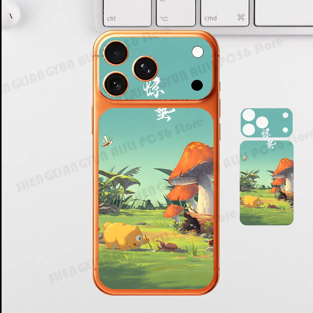 

Китайские солнечные термины Для iPhone 17 Pro ProMax Полная задняя крышка Наклейка Обертка Пленка Задняя защитная наклейка iPhone17pro