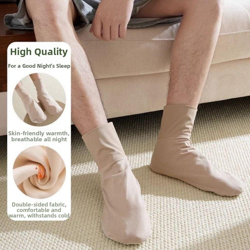 Keeping Warm Air Conditioning Sleep Socks Mugwort Bottom Middle Tube Socks Winter Season