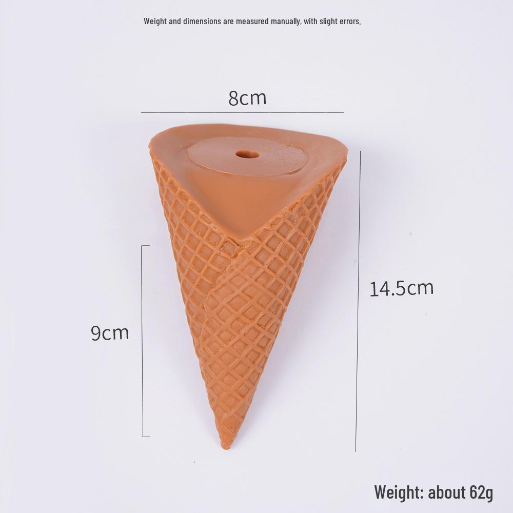 DIY Handmade Simulated Crispy Cone Clay Toy Accessory - Fake Ice Cream Cones