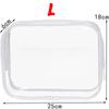 1PC Dust Proof Clear Cosmetic Bag Waterproof Travel Toiletry Organizer with Zipper Large Capacity Pouch
