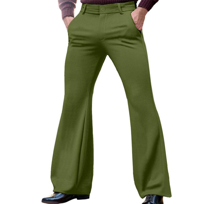 Herren Schlaghosen in verschiedenen Farben - Weiß, Schwarz, Grün, Lila, Rot, Grau, Khaki, Braun