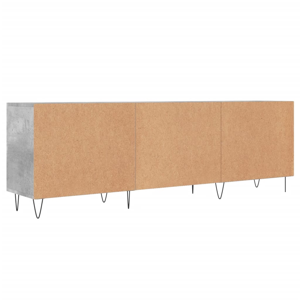 TV Stand Concrete Grey 150 x 30 x 50 cm Particleboard